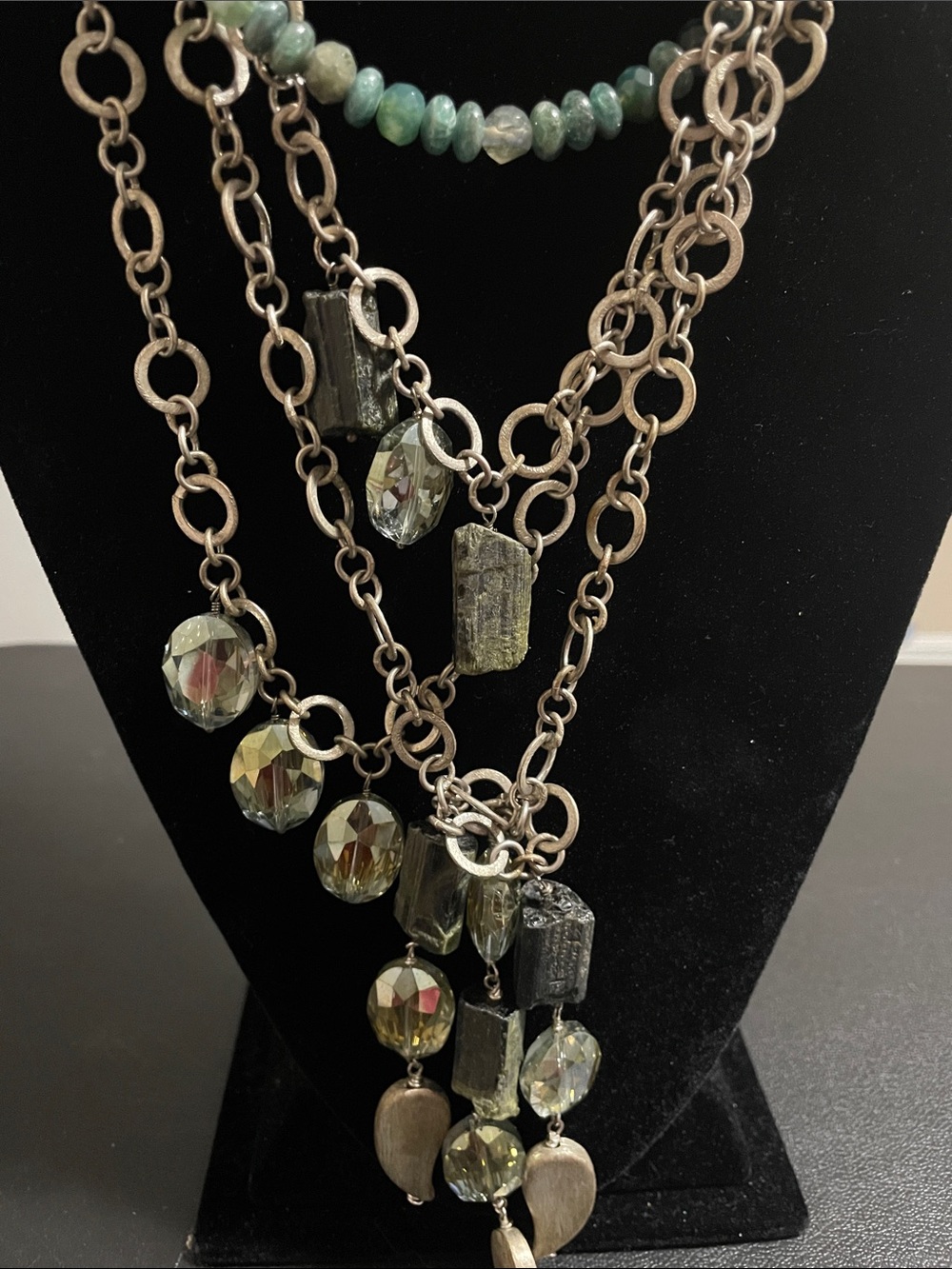 Four Strand Statement Necklace - Picture 2 of 3
